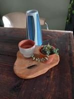 mooi houten onderzetter, boomschijf teak deco incl verzenden, Huis en Inrichting, Ophalen of Verzenden, Nieuw