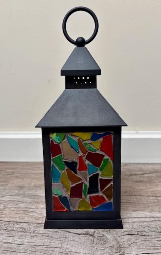 Sfeervolle mozaieklantaarn voor binnen en voor buiten, Huis en Inrichting, Woonaccessoires | Kandelaars en Kaarsen, Nieuw, Minder dan 25 cm