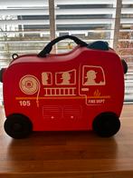 Brandweer Koffer met Wieltjes - Kinderkoffer, Ophalen, Hard kunststof, Nieuw, Minder dan 50 cm