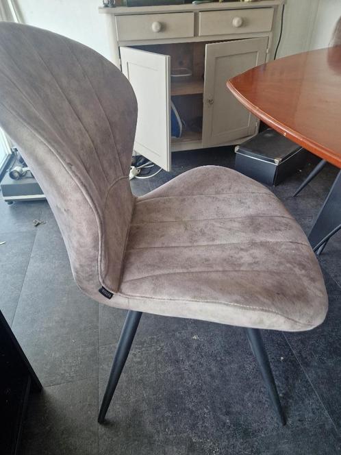 Eetkamer stoel, set van 4, Huis en Inrichting, Stoelen, Gebruikt, Vier, Kunststof, Bruin, Ophalen