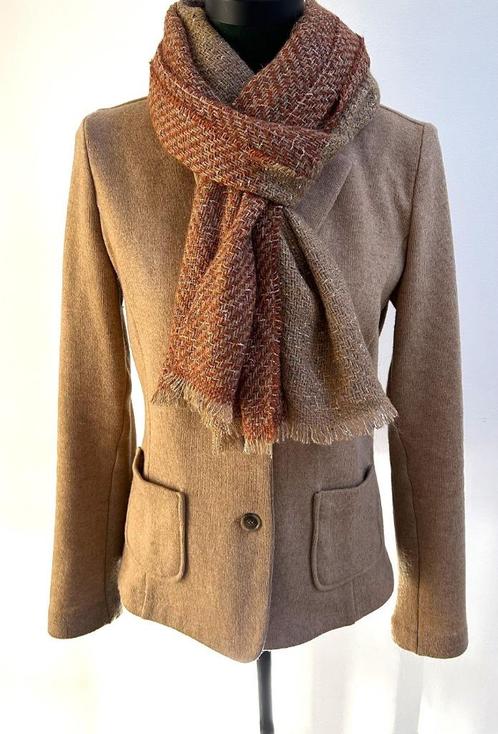 NIEUW! And Camicie dames sjaal bruin lurex 195x40 cm, Kleding | Dames, Mutsen, Sjaals en Handschoenen, Nieuw, Sjaal, Verzenden