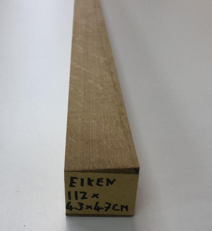 Te koop Frans eiken meubelhout diverse lengtes en afmetingen, Doe-het-zelf en Verbouw, Plinten en Afwerking, Nieuw, Overige typen