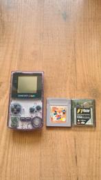 Nintendo gameboy color atomic purple, Ophalen of Verzenden, Gebruikt, Game Boy Color, Met games