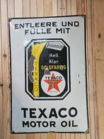 Bol emaille reclamebord Texaco, Verzamelen, Ophalen of Verzenden, Zo goed als nieuw, Reclamebord