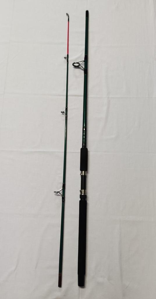 Vintage hengel albatros caster carbon 2,40 meter 15-30 gram, Watersport en Boten, Hengelsport | Roofvissen, Gebruikt, Werphengel