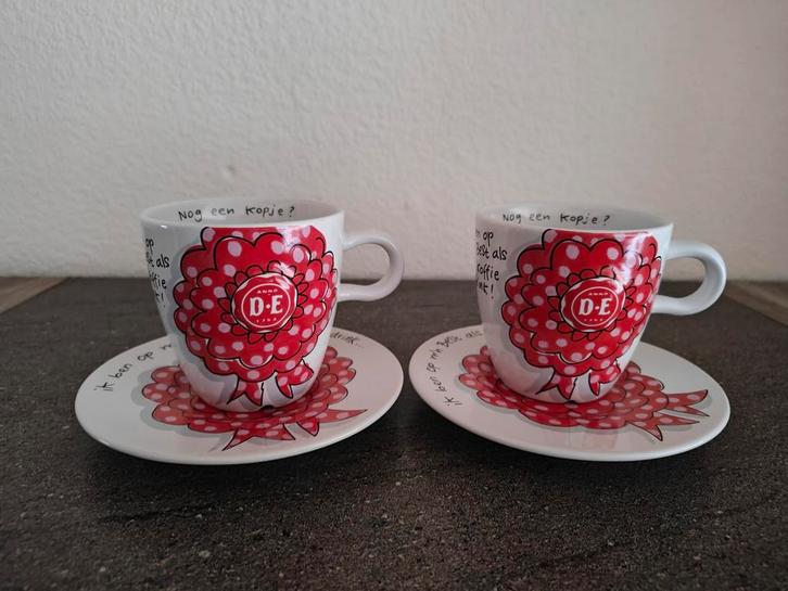 Blond Amsterdam Douwe Egberts D.E Kop En Schotels 200ML, Huis en Inrichting, Keuken | Servies, Nieuw, Kop(pen) en/of Schotel(s)