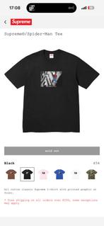 Supreme Spiderman Tee size M, Ophalen of Verzenden, Nieuw, Maat 48/50 (M), Zwart