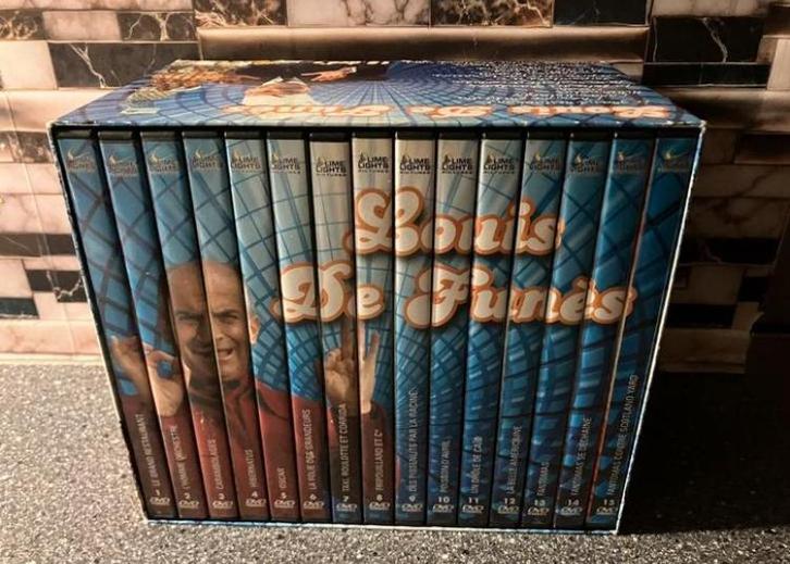 Louis De Funes 15-Dvd Box, Cd's en Dvd's, Dvd's | Komedie, Zo goed als nieuw, Overige genres, Boxset, Alle leeftijden, Ophalen of Verzenden