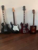 Gitaren  SG, Les Paul , Cigarbox, Overige merken, Gebruikt, Met versterker, Ophalen of Verzenden