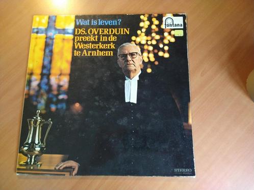 LP Ds. Overduin preekt in de Westerkerk te Arnhem, Cd's en Dvd's, Vinyl | Overige Vinyl, Gebruikt, Ophalen of Verzenden