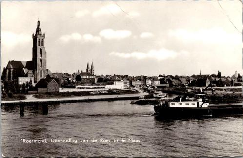 Roermond - Uitmonding van de Roer in de Maas (1965), Verzamelen, Ansichtkaarten | Nederland, Gelopen, Limburg, 1960 tot 1980, Verzenden