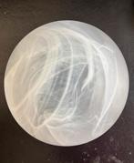 Plafondlamp Melkglas Wit 25 cm, Ophalen, Gebruikt, Glas