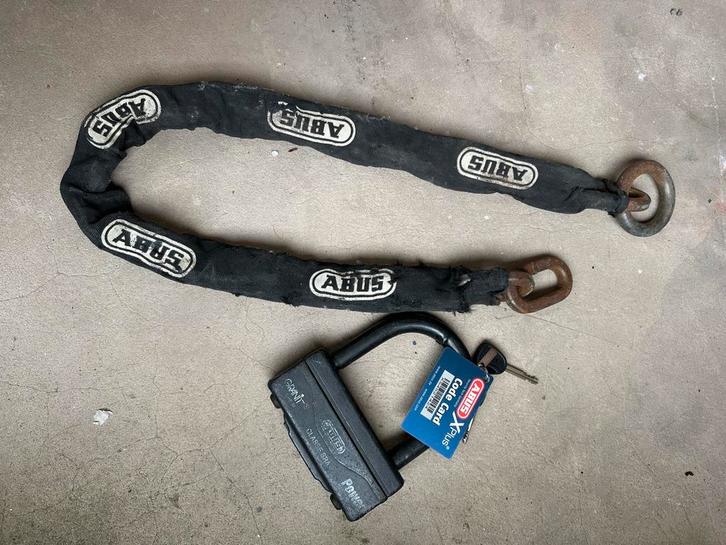 ABUS Granit Power 58 Beugel- en Kettingslot, Motoren, Accessoires | Sloten, Gebruikt, Ophalen of Verzenden