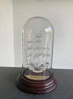 glazen stolp met antiek zeiljacht zgan, Ophalen of Verzenden, Zo goed als nieuw