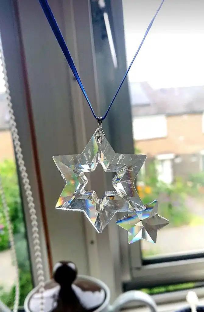 Swarovski ster ketting/hanger, Verzamelen, Swarovski, Ophalen of Verzenden, Zo goed als nieuw, Sieraad of Horloge