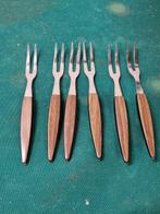 prikkers vintage hout zwart gekleurd 6 stuks, Huis en Inrichting, Ophalen of Verzenden, 'T Olde Gre-j, Info@toldegrej.nl, Endepoelstraat 20f Didam