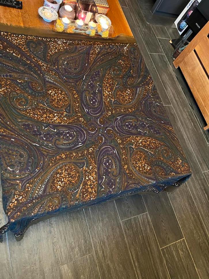 Polyester sjaal met bloemen & paisley, Kleding | Dames, Mutsen, Sjaals en Handschoenen, Nieuw, Ophalen of Verzenden