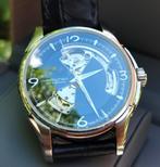 Prachtig Hamilton Viewmatic Skeleton Automatic horloge, Overige merken, Leer, Staal, Ophalen of Verzenden