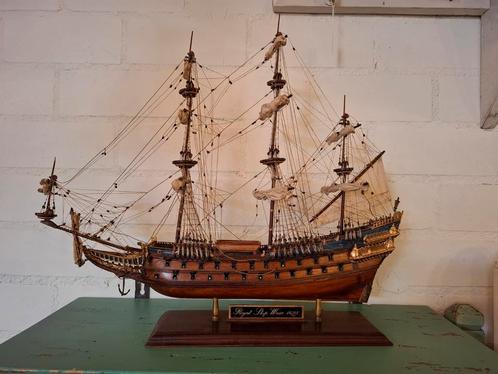 Antiek model zweeds oorlogsschip schip boot zeilboot vintage, Hobby en Vrije tijd, Modelbouw | Boten en Schepen, Ophalen