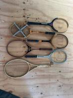 Klassieke houten tennisrackets, Sport en Fitness, Tennis, Ophalen of Verzenden, Gebruikt, Racket, Overige merken