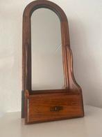 Spiegel met Laatje - Massief Hout, Ophalen, Minder dan 50 cm, Gebruikt, Minder dan 100 cm