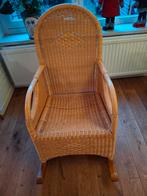 Schommelstoel, Huis en Inrichting, Stoelen, Ophalen, Riet of Rotan, Gebruikt, Bruin