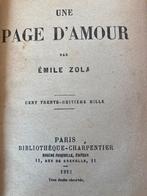 Un Page D’AMOUR van Emile Zola, Boeken, Literatuur, Ophalen of Verzenden, Gelezen, Europa overig