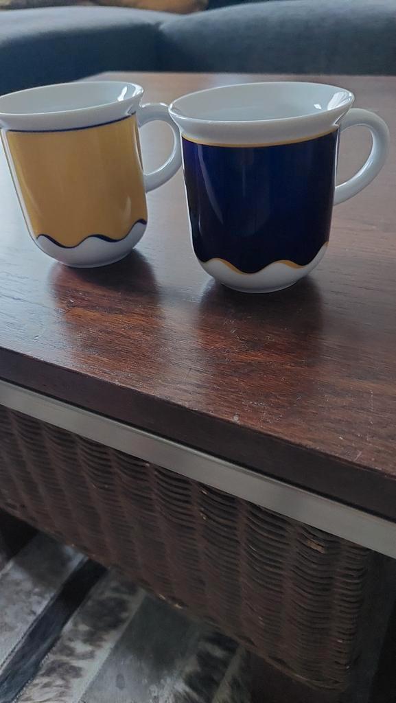 2 Eschenbach mokken van Pools porselein, Huis en Inrichting, Keuken | Servies, Zo goed als nieuw, Overige typen, Overige stijlen