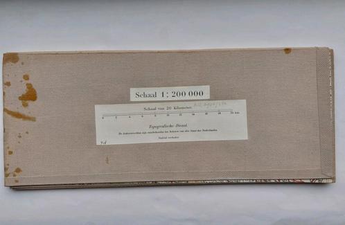P6 Unieke stafkaart uit ca 1928 Gelderland Zuid en Limburg, Boeken, Atlassen en Landkaarten, Gelezen, Landkaart, Nederland, 2000 tot heden