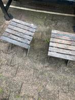 2 plantentafeltjes hardhout, Ophalen, Hout, Minder dan 60 cm