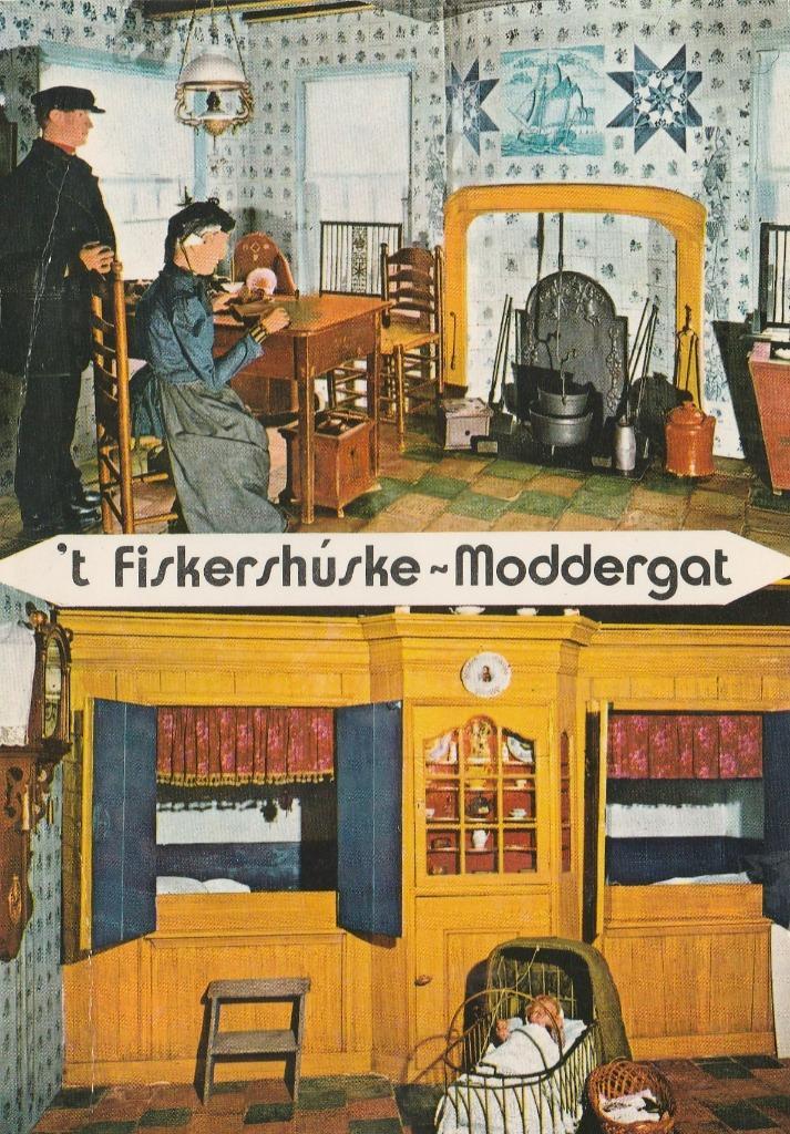 MODDERGAT 't Fiskerhúske, Verzamelen, Ansichtkaarten | Nederland, Gelopen, Friesland, 1960 tot 1980, Verzenden