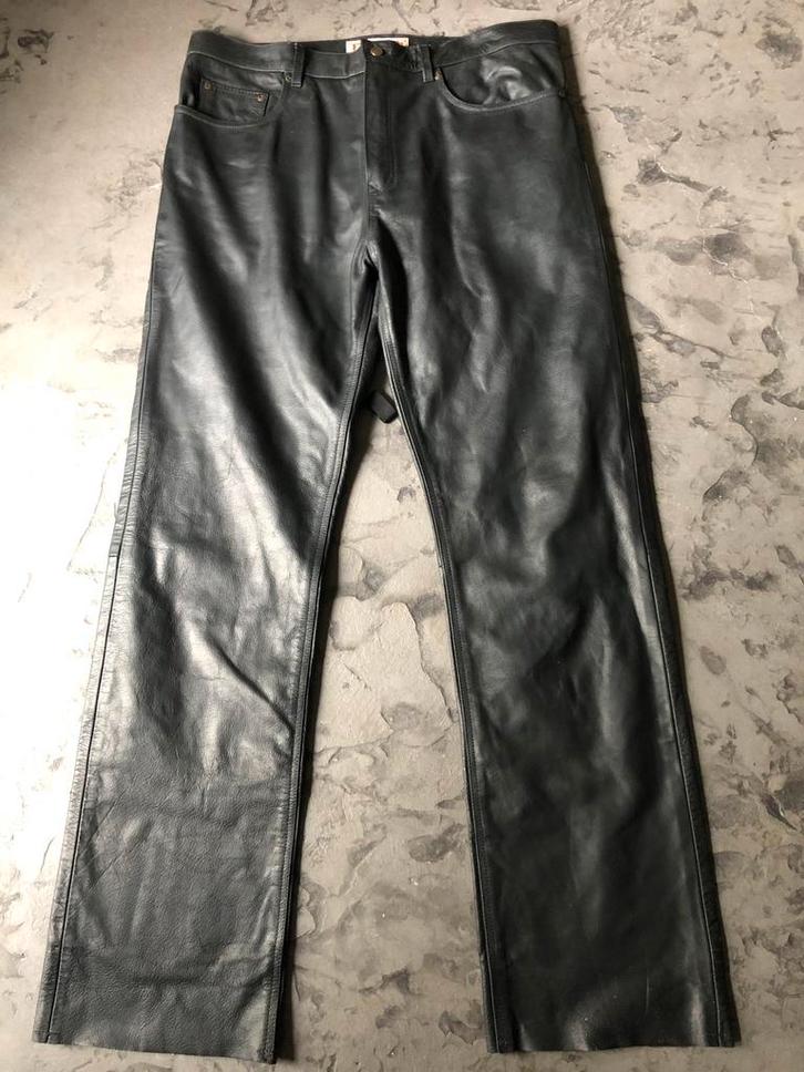 Fuente zwart  leren ( motor) broek mt56 5 pocket model, Motoren, Kleding | Motorkleding, Broek | leer, Heren, Nieuw zonder kaartje