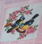 Borduurpatroon  Koolmeesjes   nr 8518, Hobby en Vrije tijd, Borduren en Borduurmachines, Verzenden, Nieuw, Handborduren, Patroon