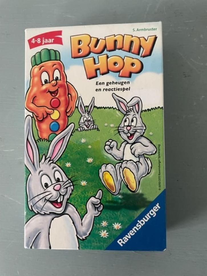 Bunny hop. Geheugen- en reactiespel. Ravensburger., Hobby en Vrije tijd, Gezelschapsspellen | Overige, Gebruikt, Een of twee spelers
