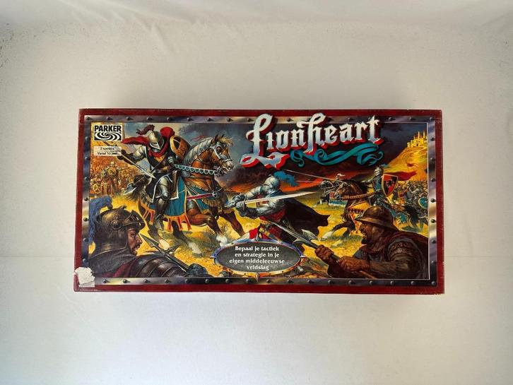 Lionheart strategisch Bordspel Parker 1988 Nieuw, Hobby en Vrije tijd, Gezelschapsspellen | Bordspellen, Zo goed als nieuw, Een of twee spelers
