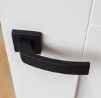 Landelijke binnendeur barndeur wit voorgelakt in stomp, Niet ingevuld, 80 tot 100 cm, Binnendeur, Niet ingevuld