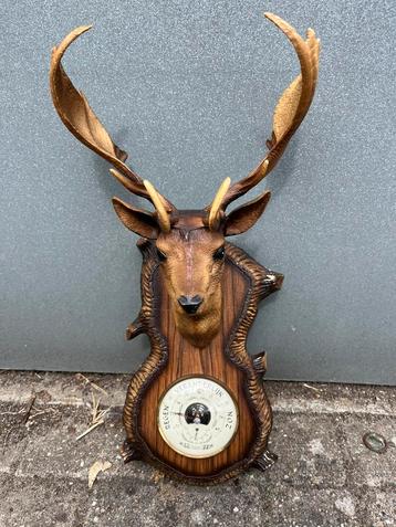 Hertje barometer,vintage plastic hert,brocante hertje beschikbaar voor biedingen