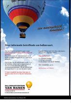 Ballonvaart 1 persoon (geldig tot 18/12/2026), Tickets en Kaartjes, Eén persoon, Ticket of Toegangskaart