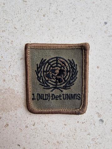 5x5 borstembleem 1(NLD) Detachement UNMIS beschikbaar voor biedingen