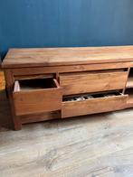 Teakhouten meubel in goede staat, Strak, 100 tot 150 cm, Teakhout, Ophalen of Verzenden