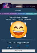 Te koop 2 kaartjes voor pink op 11 juli, Tickets en Kaartjes, Concerten | Pop, Juli, Twee personen