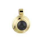 Gouden hangertje met zwarte Onyx - 14 karaat goud - SALE!, Overige voorstellingen, Zwart, Nieuw, Ophalen of Verzenden