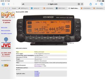 ZOEK!!! Kenwood afstand bediening RC 2000 met kabels beschikbaar voor biedingen