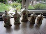 ANTIEKE KOFFIE-THEE-SUIKER-PEPER-ZOUT-VOORRAAD-KEUKENPOTTEN, Antiek en Kunst, Antiek | Keukenbenodigdheden, Ophalen