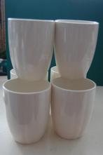 6 MELK/KOFFIE BEKERS, Ophalen of Verzenden, Zo goed als nieuw, Overige stijlen, Kop(pen) en/of Schotel(s)