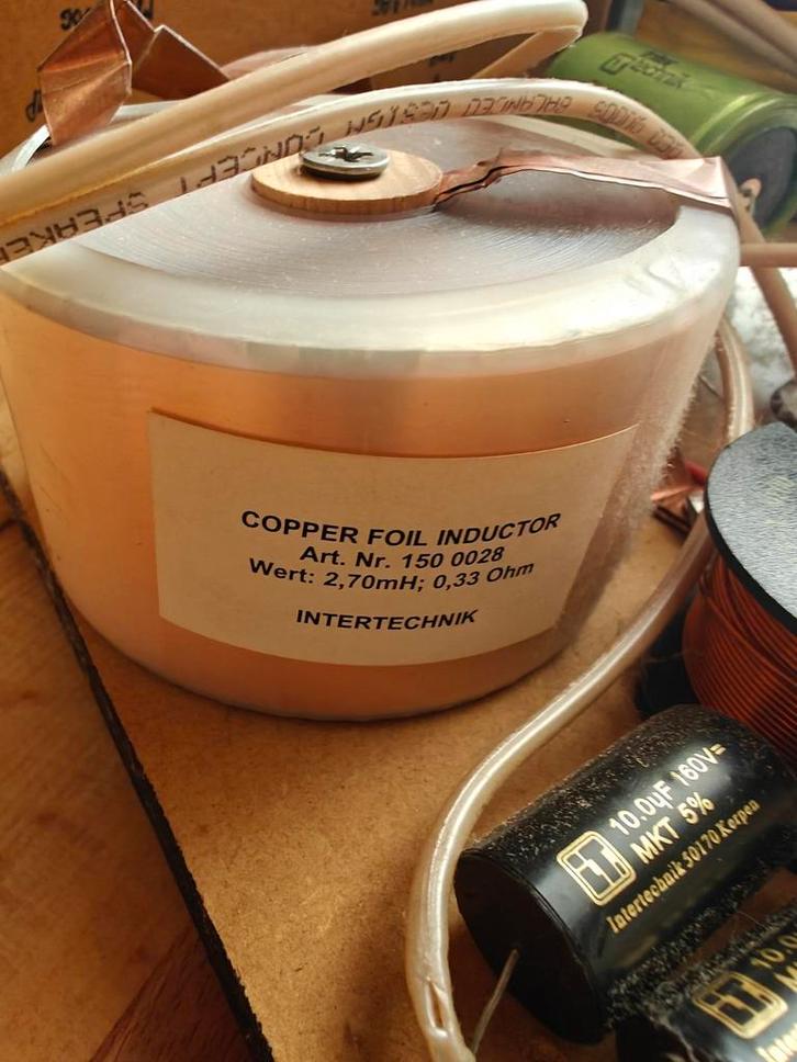 Kwaliteits spoelen condensatoren copperfoil, Audio, Tv en Foto, Luidsprekers, Gebruikt, Overige typen, 120 watt of meer, Overige merken