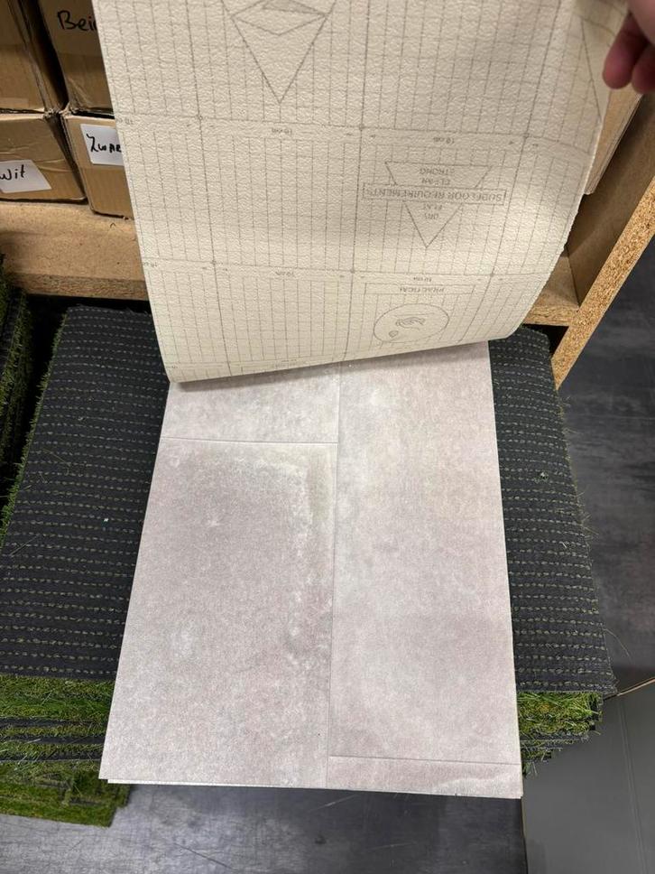 Vinyl rollen 4 meter breed, op maat te snijden. Merk: tarket, Huis en Inrichting, Stoffering | Vloerbedekking, Nieuw, Vinyl, Wit