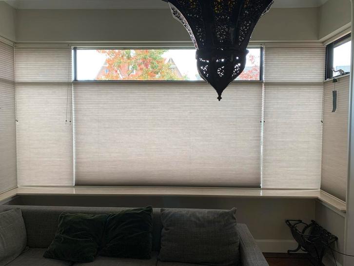 Luxaflex Duette plissé met smartcord, Huis en Inrichting, Stoffering | Gordijnen en Lamellen, Zo goed als nieuw, 150 tot 200 cm