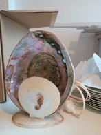 Schemerlampjes met parelmoer schelp en zeepaardje., Ophalen, Gebruikt, Minder dan 50 cm