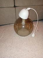 Vintage Glazen Hanglamp, Huis en Inrichting, Lampen | Hanglampen, Ophalen of Verzenden